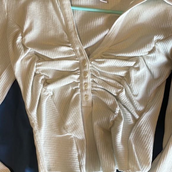 Urban outfitters corset long sleeve crop - Picture 2 of 4